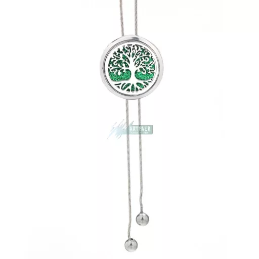 Tree of Life - Aromaterápiás állítható medál-nyaklánc 316L rozsdamentes acél