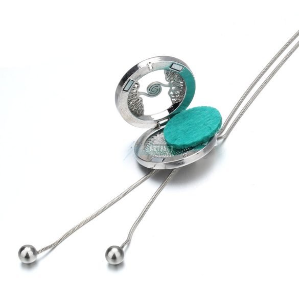 Mandala - Aromaterápiás állítható medál-nyaklánc 316L rozsdamentes acél