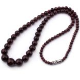 Ásvány nyaklánc gránát