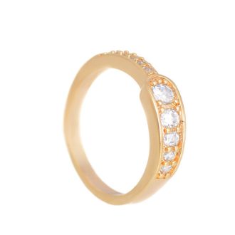 18K aranyozott gyűrű czirkonium kristályal
