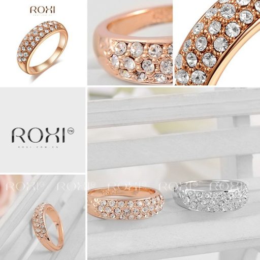 Aranyozott 3 soros ausztria kristályos gyűrű