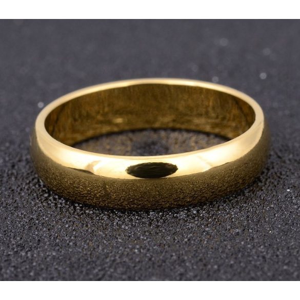 18K aranyozott (Gold Filled) 5mm klasszikus karikagyűrű