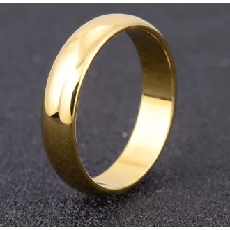 18K aranyozott (Gold Filled) 5mm klasszikus karikagyűrű