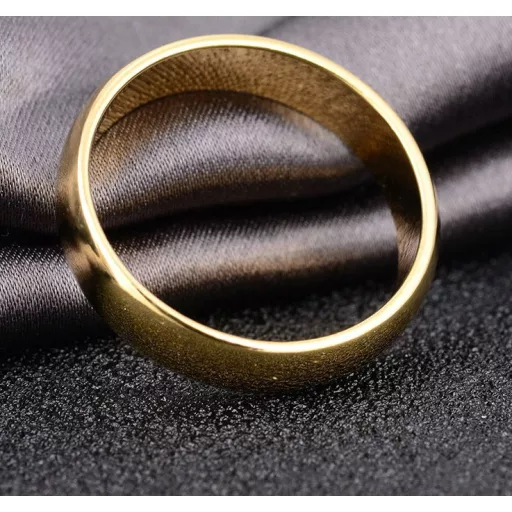 18K aranyozott (Gold Filled) 5mm klasszikus karikagyűrű