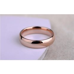   Rózsa aranyozott (Gold Filled) 6 mm klasszikus karikagyűrű