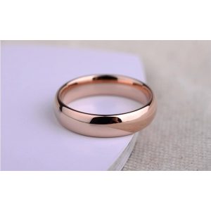 Rózsa aranyozott (Gold Filled) 6 mm klasszikus karikagyűrű