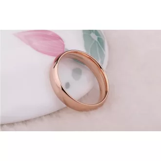   Rózsa aranyozott (Gold Filled) 6 mm klasszikus karikagyűrű