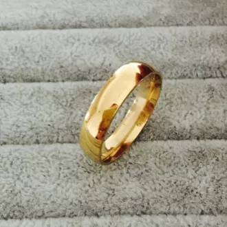 18K aranyozott (Gold Filled) 6mm klasszikus karikagyűrű