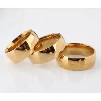 24K aranyozott (Gold Filled) 8 mm klasszikus karikagyűrű