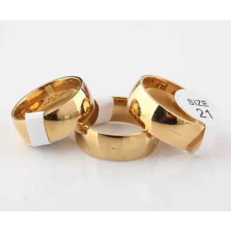 24K aranyozott (Gold Filled) 8 mm klasszikus karikagyűrű