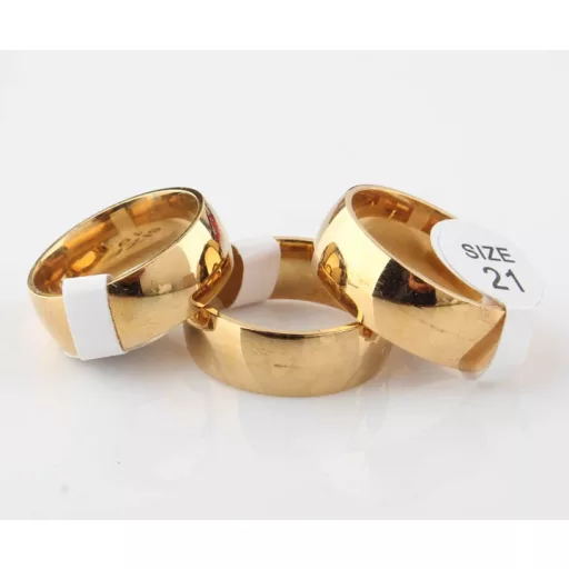 24K aranyozott (Gold Filled) 8 mm klasszikus karikagyűrű
