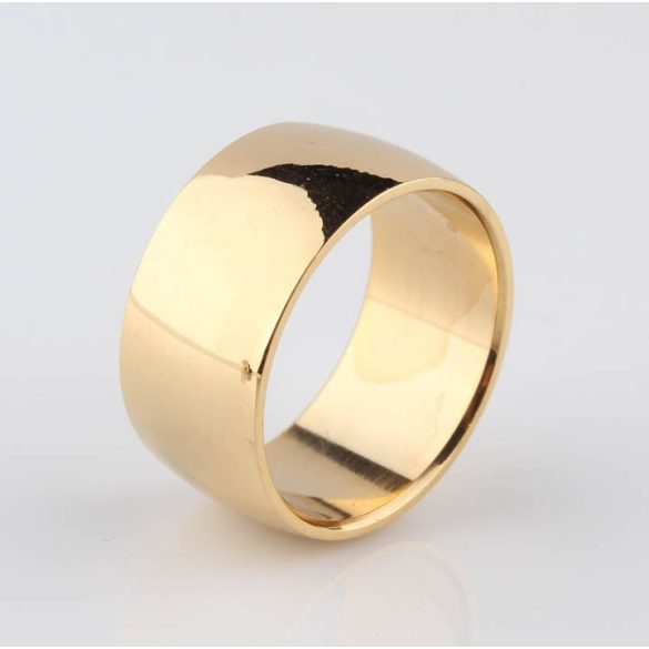 24K aranyozott (Gold Filled) 12 mm klasszikus karikagyűrű