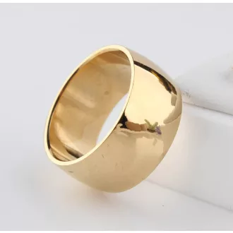 24K aranyozott (Gold Filled) 12 mm klasszikus karikagyűrű