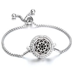   Mandala 2 - Aromaterápiás illatosító, karkötő - 316L nemesacél