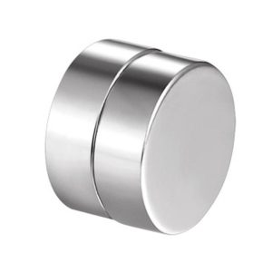 Mágneses rögzítésű punk rock ezüst fülbevaló 12 mm-es (1 pár)