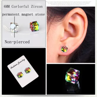   Mágneses rögzítésű AB multicolor színű kristályüveg kocka (1 pár)