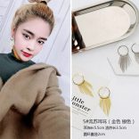 Modern geo Pálcikás aranyozott fülbevaló (1 pár)