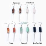 Modern ásványköves fülbevaló (1 pár)