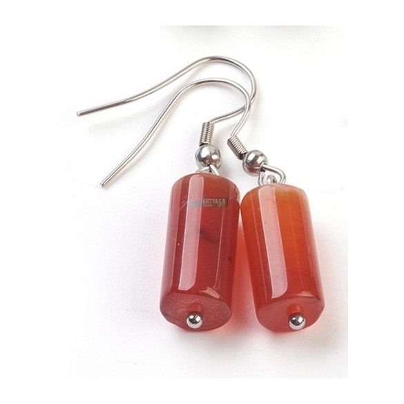 Modern Ásványköves, akasztós fülbevaló (1 pár)