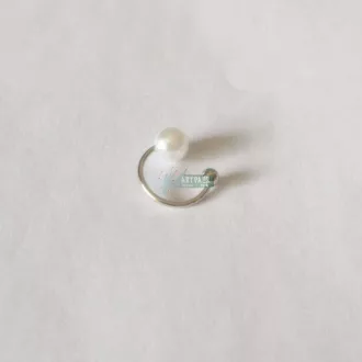 Gyöngyös karika hamis piercing fülbevaló - fülkagylóra