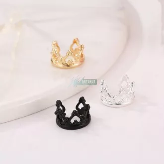   Szív mintás korona hamis piercing fülbevaló fülkagylóra