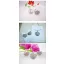 Ezüstözött nyaklánc és fülbevaló szett áttetsző CZ kristályokkal