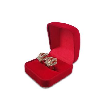 Díszdoboz bizsukhoz, ékszerekhez piros