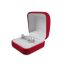 Díszdoboz bizsukhoz, ékszerekhez piros-fehér