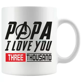 Humor PAPA I Love You 3000 - Bosszúállók stílusban
