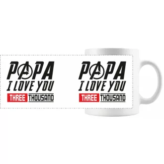 Humor PAPA I Love You 3000 - Bosszúállók stílusban