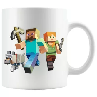 Humor - Bányászok kutyával - Minecraft stílusban