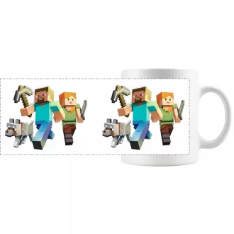 Humor - Bányászok kutyával - Minecraft stílusban