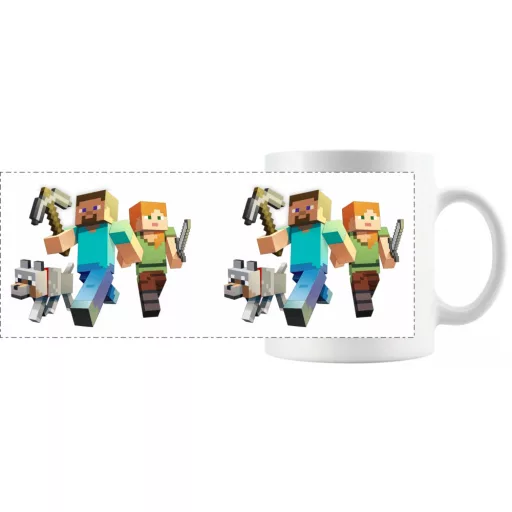Humor - Bányászok kutyával - Minecraft stílusban