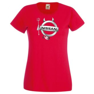   Autó fan Nissan Devil - Sport ördög női rövid ujjú póló