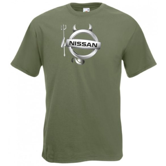 Autó fan Nissan Devil - Sport ördög férfi rövid ujjú póló