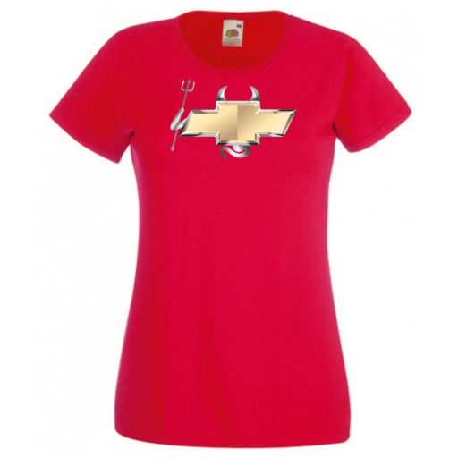 Autó fan Chevrolet Devil - Sport ördög női rövid ujjú póló