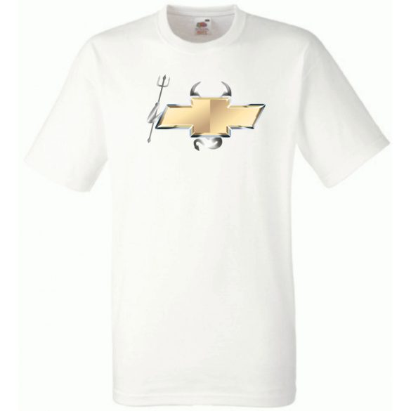 Autó fan Chevrolet Devil - Sport ördög férfi rövid ujjú póló