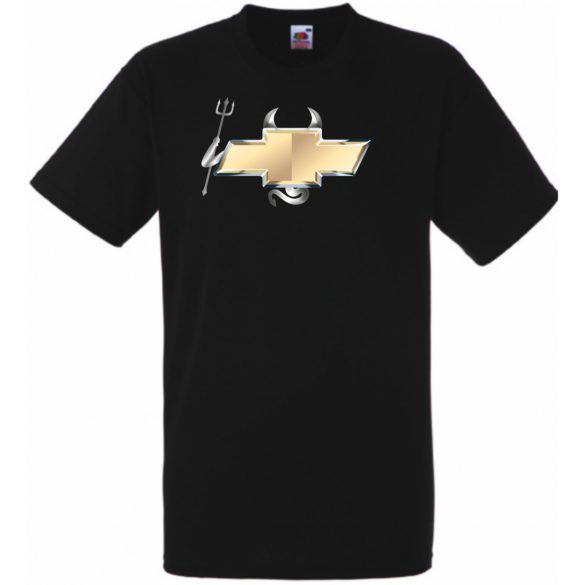 Autó fan Chevrolet Devil - Sport ördög férfi rövid ujjú póló