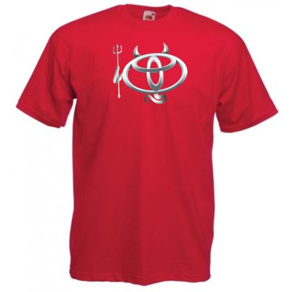 Autó fan Toyota Devil - Sport ördög férfi rövid ujjú póló