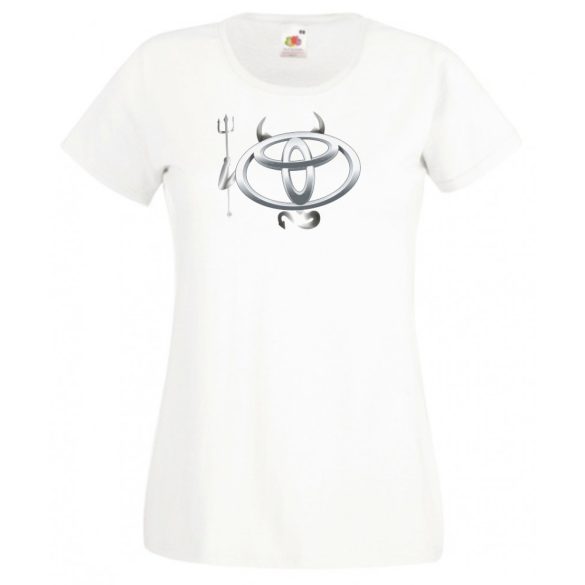 Autó fan Toyota Devil - Sport ördög női rövid ujjú póló