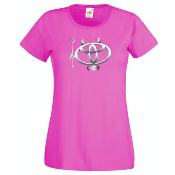 Autó fan Toyota Devil - Sport ördög női rövid ujjú póló