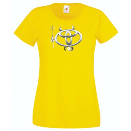 Autó fan Toyota Devil - Sport ördög női rövid ujjú póló