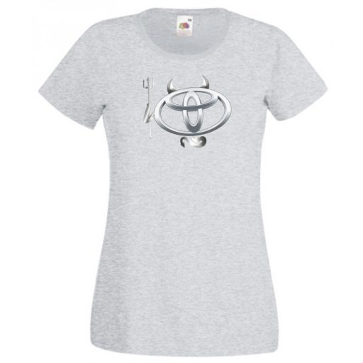 Autó fan Toyota Devil - Sport ördög női rövid ujjú póló
