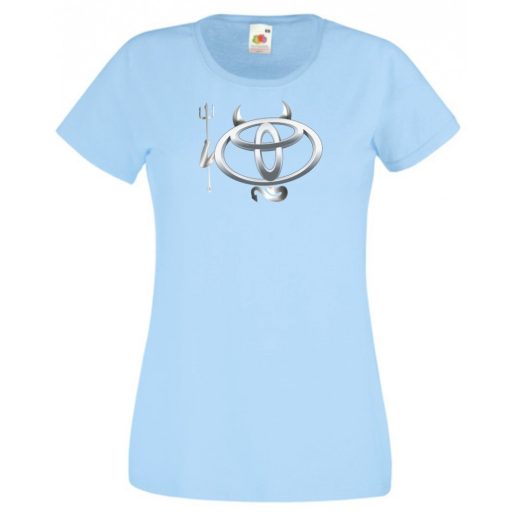 Autó fan Toyota Devil - Sport ördög női rövid ujjú póló