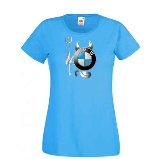 Autó fan BMW Devil - Sport ördög női rövid ujjú póló