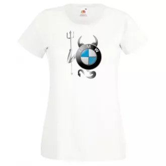 Autó fan BMW Devil - Sport ördög női rövid ujjú póló