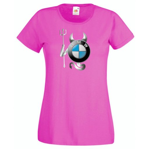 Autó fan BMW Devil - Sport ördög női rövid ujjú póló