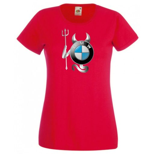 Autó fan BMW Devil - Sport ördög női rövid ujjú póló