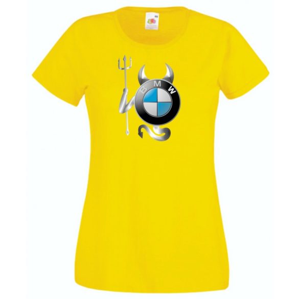 Autó fan BMW Devil - Sport ördög női rövid ujjú póló