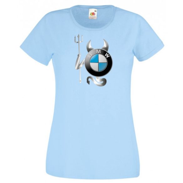 Autó fan BMW Devil - Sport ördög női rövid ujjú póló